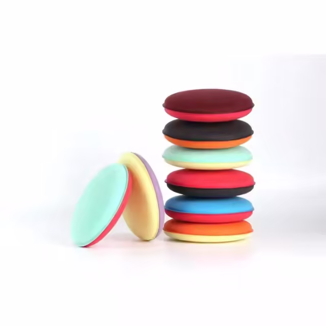 4 Inch Soft Hand Polishing Pad for Car Detailing Red Black Wax Applicator Sponge and Foam Material Car Cleaning Tool