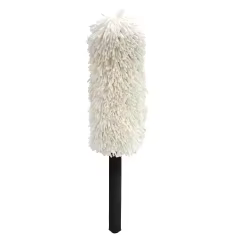 Fluffy Rotating Foam Handle White Microfiber Car Duster Auto Microfiber Mop Duster