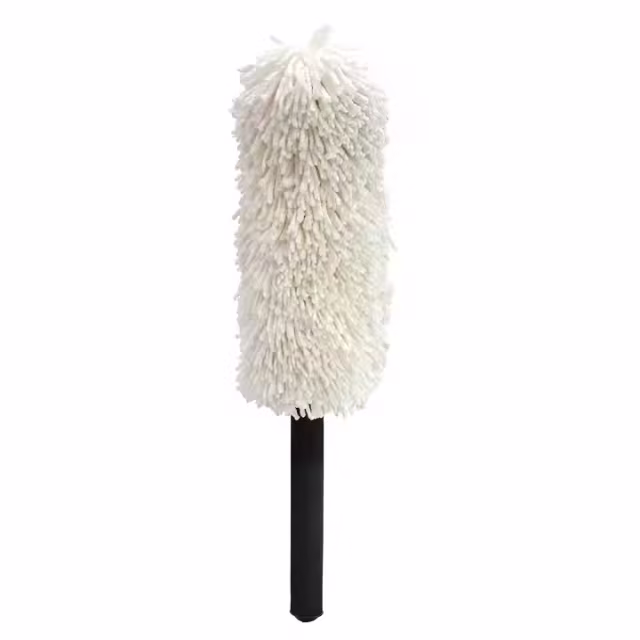 Fluffy Rotating Foam Handle White Microfiber Car Duster Auto Microfiber Mop Duster