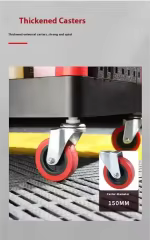 Customized Portable Trolley Detail Cart Cost-Effective Metal Plastic Car Wash Tool Storage Customizable Car Detailing Tools Cart