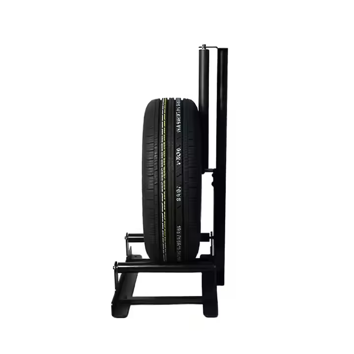 Car Detailing Tire Wheel Hub Cleaning Stand Holder Plastic and Steel Material Washing Placement