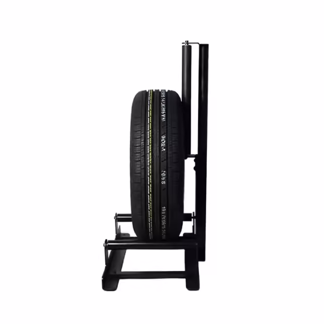 Car Detailing Tire Wheel Hub Cleaning Stand Holder Plastic and Steel Material Washing Placement
