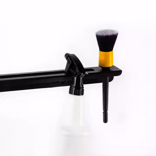 Large 32 Inch Black Car Sprayer Cleaning Brush Iron Shelf Detailing Tool