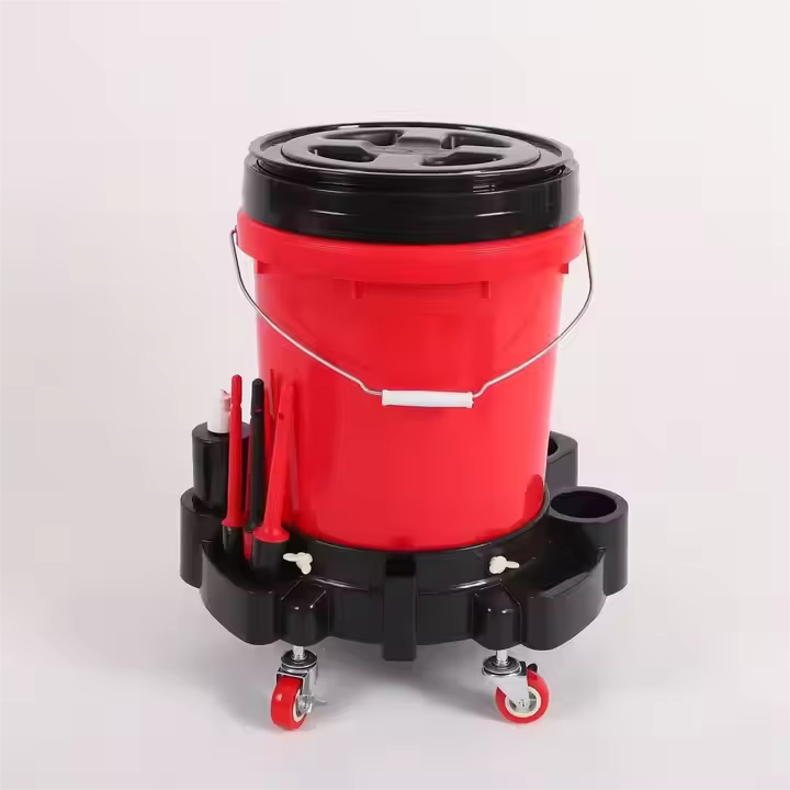 Plastic Mobile Base Car Washer Bucket for Car Detailing Mobile Car Wash Bucket