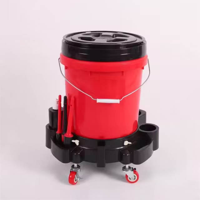 Plastic Mobile Base Car Washer Bucket for Car Detailing Mobile Car Wash Bucket