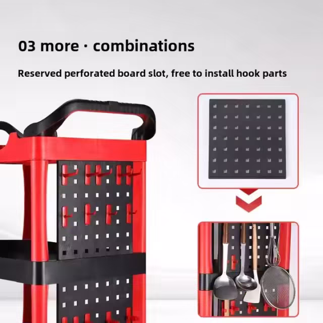 Factory Customized Cost-Effective Trolley Detail Cart for Car Wash Tool Storage Cart for Car Detailing Tools