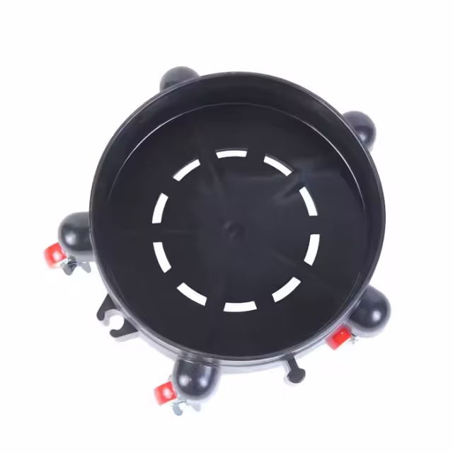 Car Detailing Bucket with Grit Guard & Dolly - Dual-Water Wash Plastic Bucket for Convenient Car Cleaning