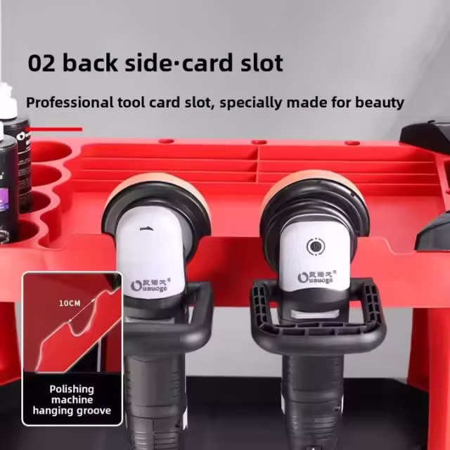 Factory Customized Cost-Effective Trolley Detail Cart for Car Wash Tool Storage Cart for Car Detailing Tools