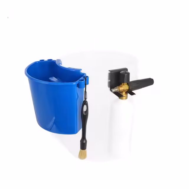 Black PA Foam Kettle with Iron Shelf Bucket Shelf Car Cleaning Tools