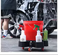 Plastic Mobile Base Car Washer Bucket for Car Detailing Mobile Car Wash Bucket