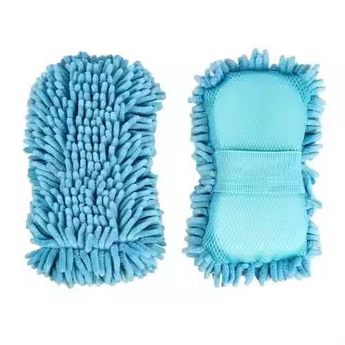 Microfiber Car Wash Square Sponge Efficient Cleaning Tool for Bubble Wash Squared Spray Rag Car Sponge