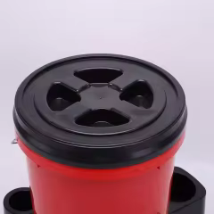 Factory Supply Mobile Car Wash Bucket Kit with Wheel Dolly Household Trolley Plastic Bucket Car Cleaning Tools Car Detailing