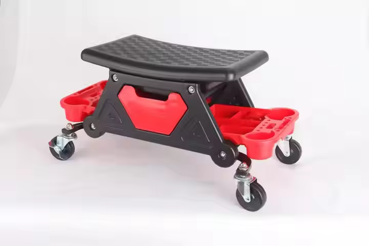 Adjustable Rolling Chair Stool for Car Wash & Detailing - FUOU Factory