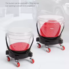 Oval Plastic Wash Bucket New PP Material Guard Sand Killer Filter with Pressure Cleaning Function Car Cleaning Tools