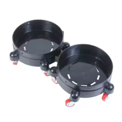 Car Detailing Bucket with Grit Guard & Dolly - Dual-Water Wash Plastic Bucket for Convenient Car Cleaning
