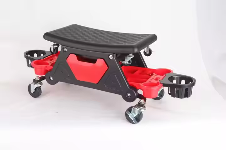Best Price Wholesale Detailing Mechanic Stool with Repair Tools Tray Roller Chair for Vehicle Maintenance Car Cleaning Tools