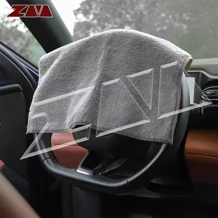 16\"x16\" Highly Absorbent Grey Microfiber Car Wash Towel Lint-Free Cleaning Cloths for Car Washing