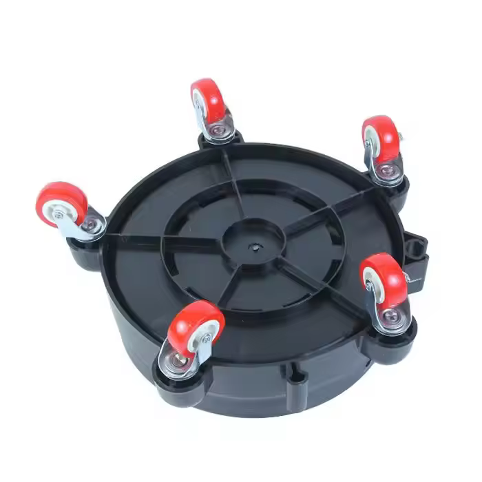 Car Detailing Bucket with Grit Guard & Dolly - Dual-Water Wash Plastic Bucket for Convenient Car Cleaning