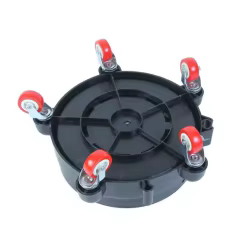 Car Detailing Bucket with Grit Guard & Dolly - Dual-Water Wash Plastic Bucket for Convenient Car Cleaning