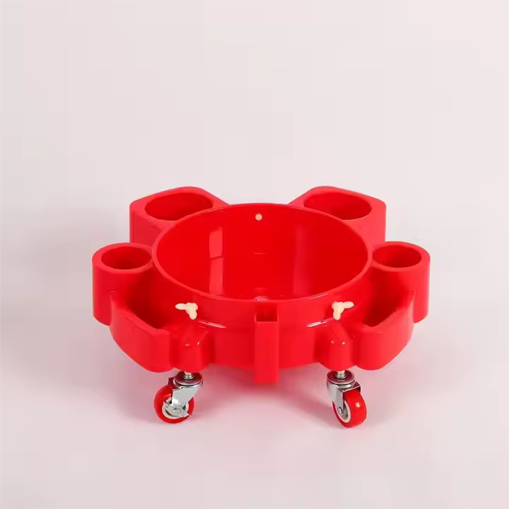 Plastic Mobile Base Car Washer Bucket for Car Detailing Mobile Car Wash Bucket