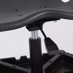 Black Powder Coated Metal Gas Lift Chair for car detailing Mobile Chair with Washing Tool Kit