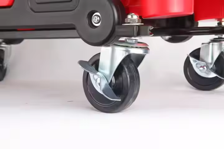 Best Price Wholesale Plastic Mechanic Stool with Repair Tools Tray and Roller Chair for Vehicle Maintenance and Car Cleaning