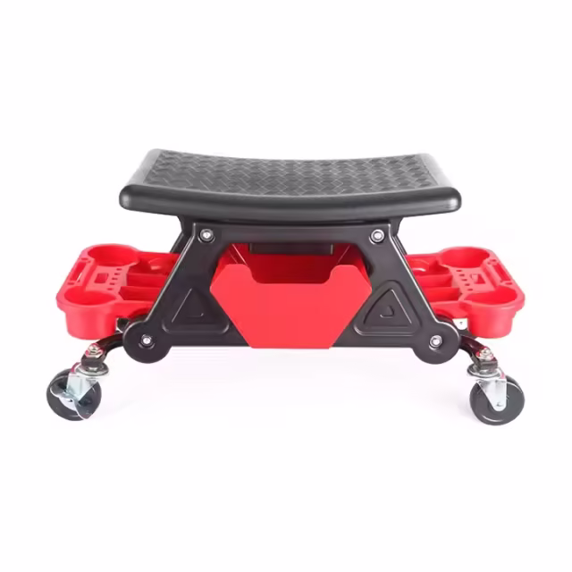 Plastic Roller Chair with Repair Tools Tray for Vehicle Maintenance and Car Cleaning Car detailing