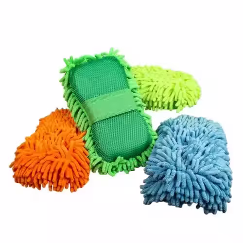 Microfiber Car Wash Square Sponge Efficient Cleaning Tool for Bubble Wash Squared Spray Rag Car Sponge