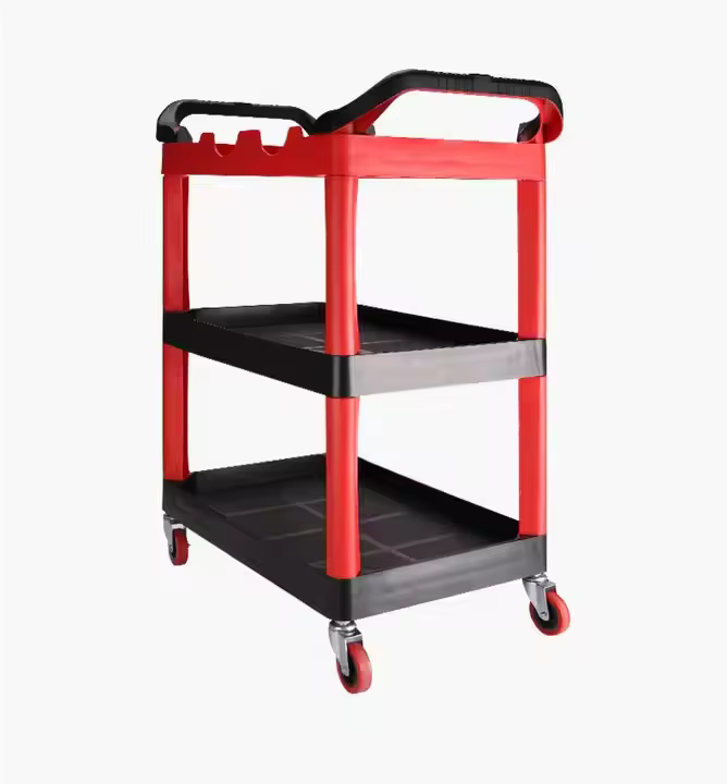 Customized Portable Trolley Detail Cart Cost-Effective Metal Plastic Car Wash Tool Storage Customizable Car Detailing Tools Cart
