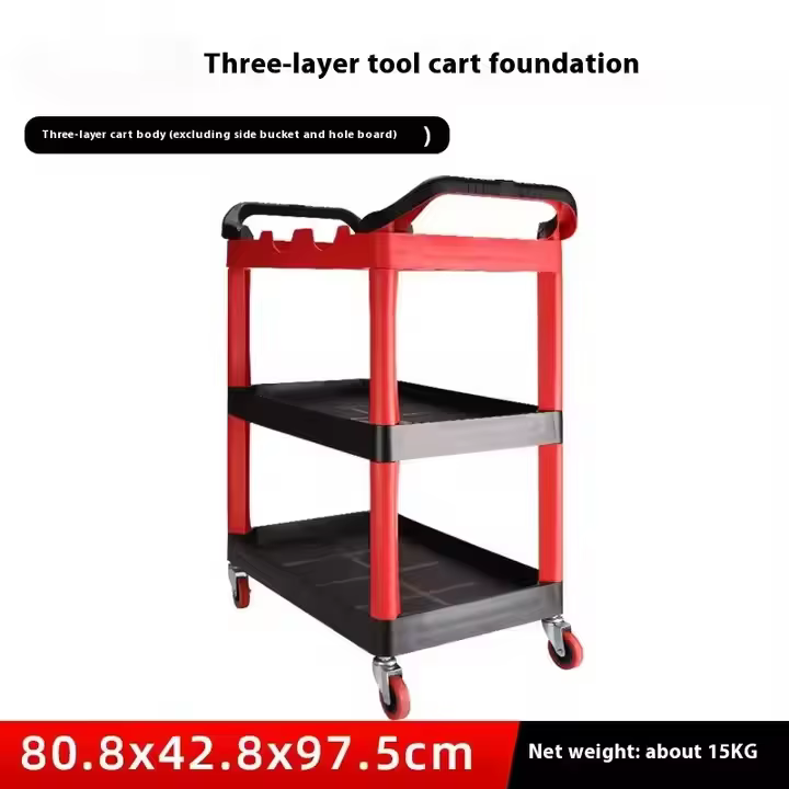 Factory Customized Cost-Effective Trolley Detail Cart for Car Wash Tool Storage Cart for Car Detailing Tools