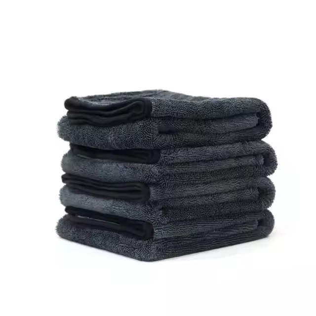 Gray 600gsm 0.7x0.9m Drying Cloth Microfiber Towel for Car Care