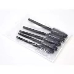 Ultra-Soft Black PP Car Detailing Brush Set Gap Detailing SoftSeat Non-Ultra Soft Bristle Plastic Product