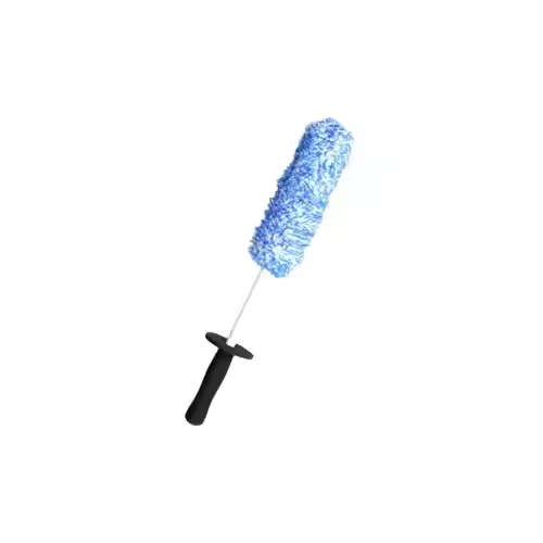 Blue Microfiber Car Washer Brush Plastic and EVA Material for Wheel Hub Washing Cleaning Detailing-Auto Care