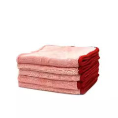 Microfiber 600gsm Red 0.4x0.4m Drying Cloth Towel for Car Care Print Logo 500gsm-1200gsm Weighted for Car Cleaning and Wash
