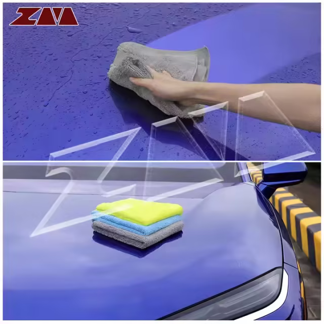 Customized Design Lightweight Auto Microfiber Car Cleaning Towel Absorbent
