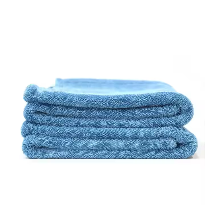 Blue 1200gsm 50*70cm Double-Layer Microfiber Car Wash Towel Drying Cloth Made of PVA Coral Fleece Polyester for Car Cleaning
