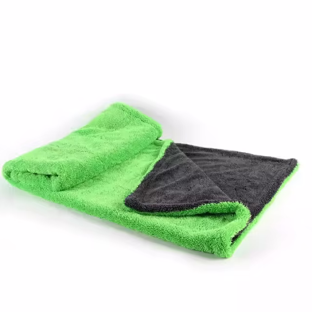 1200GSM 50*70 CM Ultra-fine Fiber Double -layer Two-color Distorted Details Towels for Car Care
