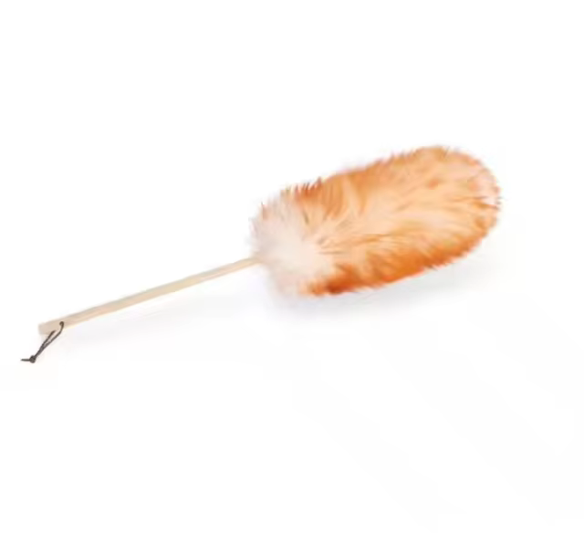 Car Interior Dust Removal Cleaning Wool duster Bamboo Handle Wool Lamb Soft Dust Collector for Car Cleaning
