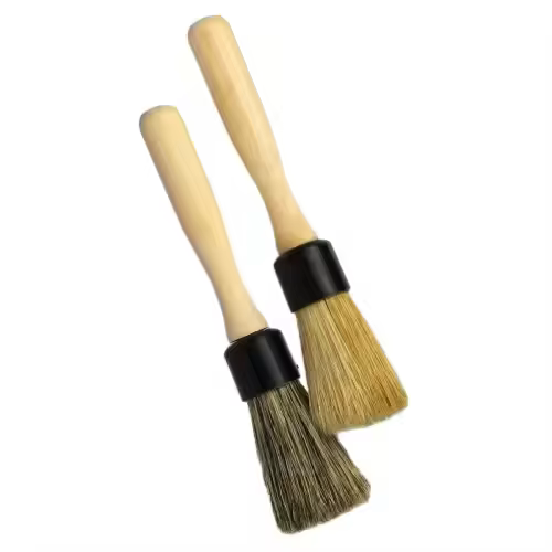 Ultra Soft Boar Bristles Car Wash Brushes Auto Care Cleaning Detailing Brush