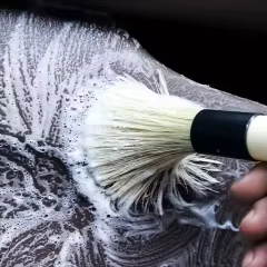 Ultra Soft Boar Bristles Auto Care Brush for Car Detailing and Cleaning Dust Dust Brush
