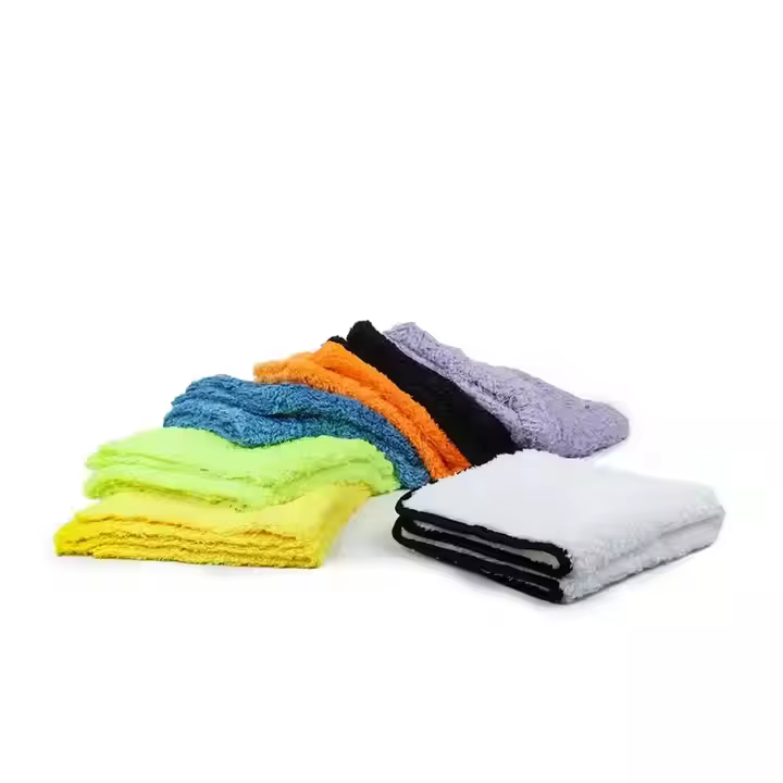 500 Gsm 40x40 cm Coral Fleece Car Drying Microfiber Cloth Towel for Car Care