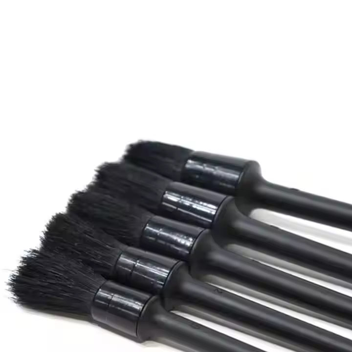 Ultra-Soft Black PP Car Detailing Brush Set Gap Detailing SoftSeat Non-Ultra Soft Bristle Plastic Product