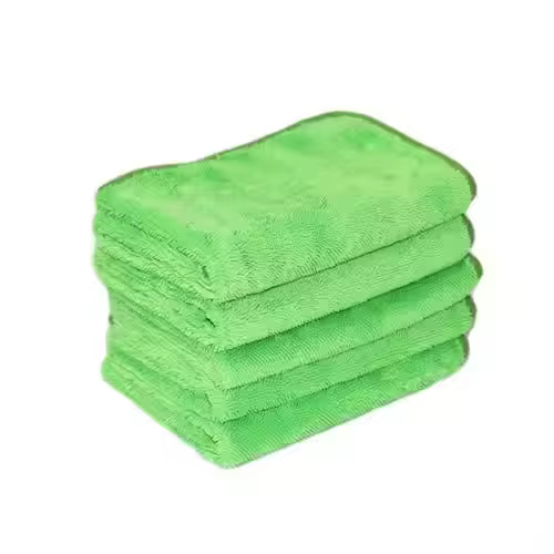 Green 600 Gsm 50x70 cm Detailing Drying Cloth Microfiber Towel for Car Care Washing