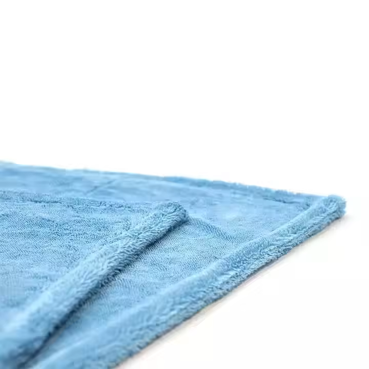 Blue 1200gsm 50*70cm Double-Layer Microfiber Car Wash Towel Drying Cloth Made of PVA Coral Fleece Polyester for Car Cleaning