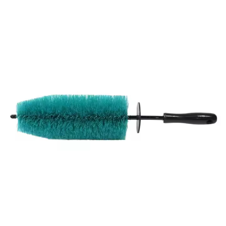 18 Inch Green Soft PP Bristles Car Detailing Wheel Tire Hub Brush for Car Detailing