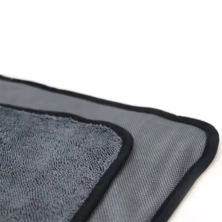 Gray 600gsm 0.7x0.9m Drying Cloth Microfiber Towel for Car Care
