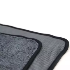 Gray 600gsm 0.7x0.9m Drying Cloth Microfiber Towel for Car Care