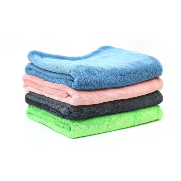 70x90 cm Soft Microfiber Car Wash Towel 1200gsm Detailing Cloth for Car Care Twist Drying Technique
