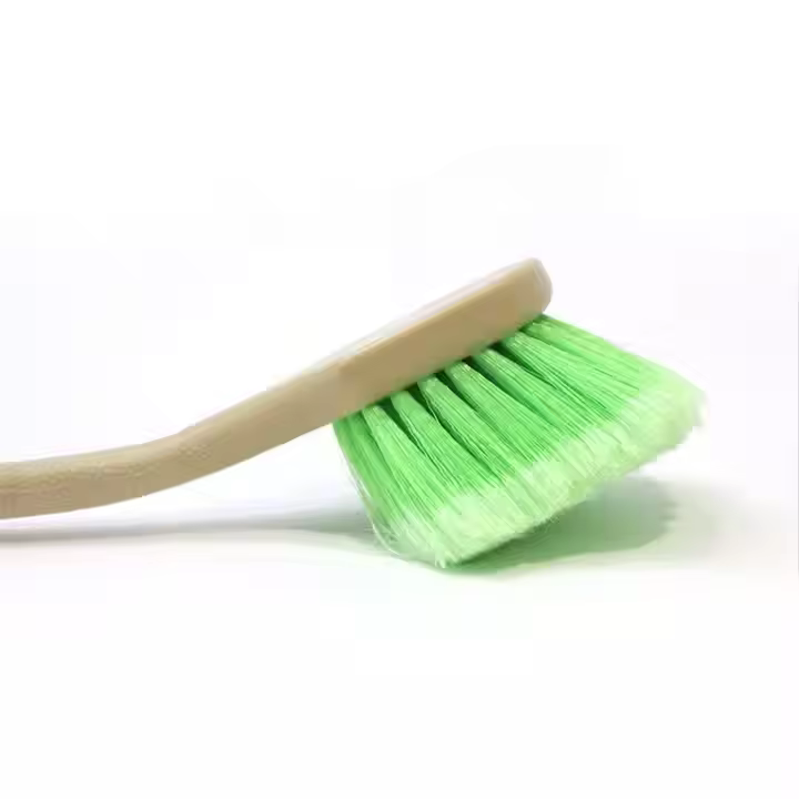 21-Inch Long Green Soft PP Tire Cleaning Brush Car Wash and Detailing Brush Plastic Material for Car Wheel Care