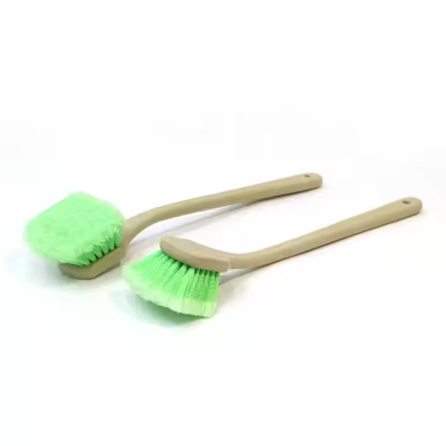 21-Inch Long Green Soft PP Tire Cleaning Brush Car Wash and Detailing Brush Plastic Material for Car Wheel Care